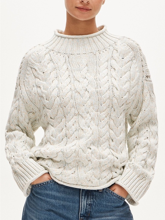J. Crew Sweaters - J. Crew Cream Cable Knit Rollneck Sweater